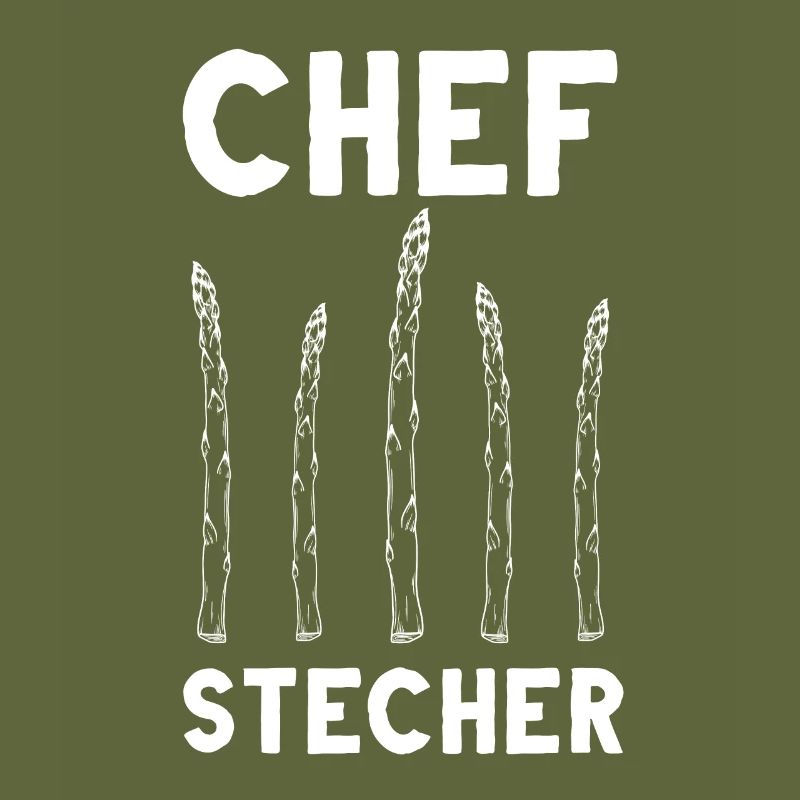 Chefstecher Spargelstecher Spargelernte Bauer