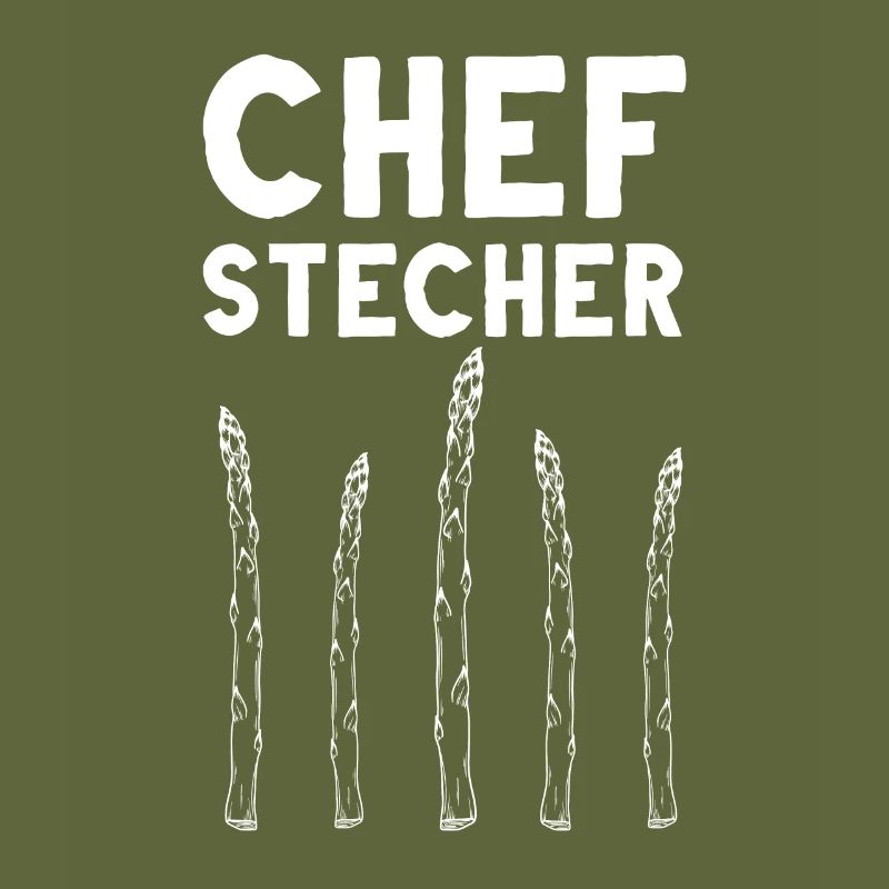 Chefstecher Spargelstecher Spargelernte Bauer