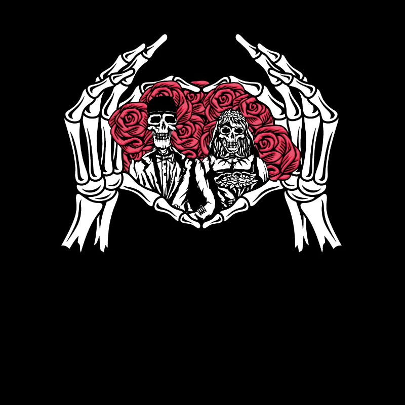 Infinite Love and Romance Gothic Bones Skeleton
