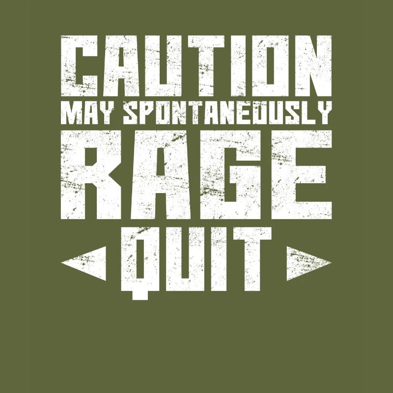 Caution May Spontaneously Range Quit Funny Gamer V