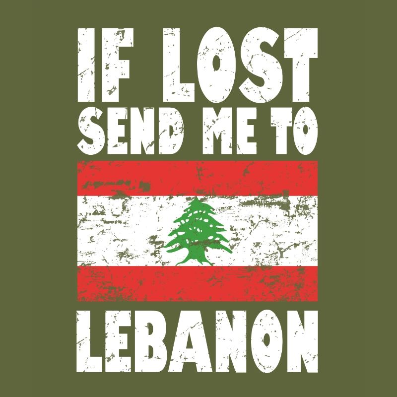 Libanon Flagge Spruch