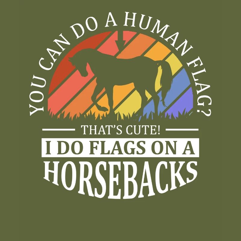 Voûter je fais des drapeaux à cheval