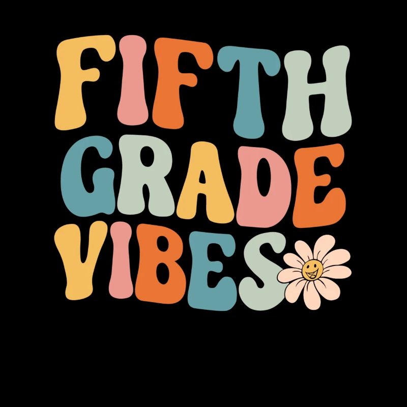Fifth Grade Vibes 5th Grade Retro Back To School