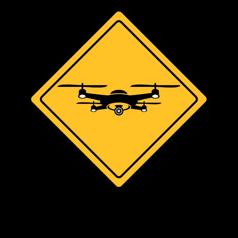 Drone avec panneau d’avertissement Drone flyer