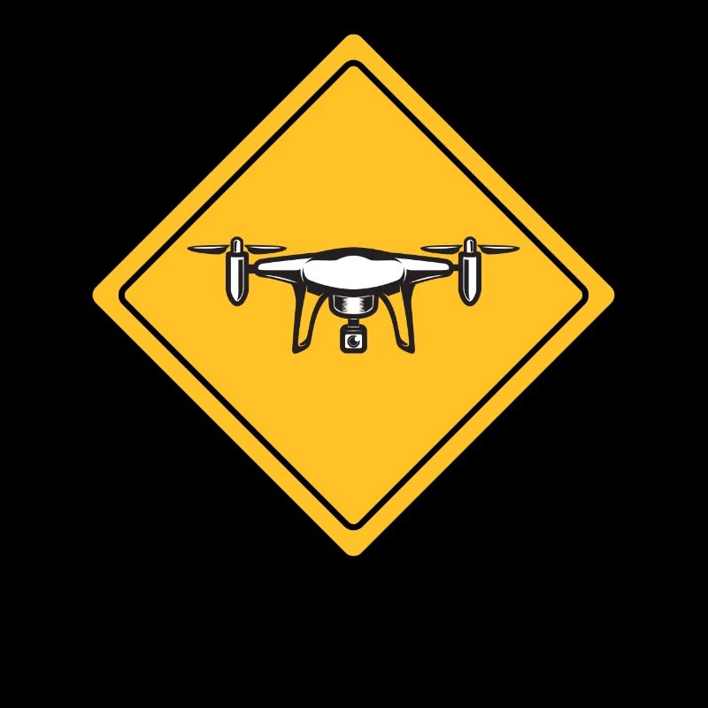 Drone avec panneau d’avertissement Drone flyer