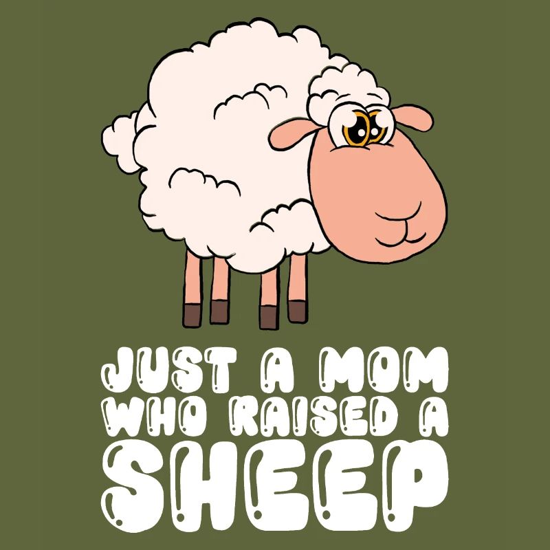 Nur Eine Mutter, Die Ein Schaf Aufgezogen Hat