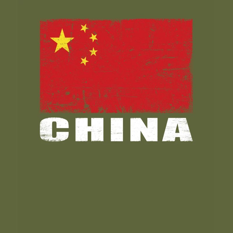 Drapeau de Chine Grunge Drapeau de Chine
