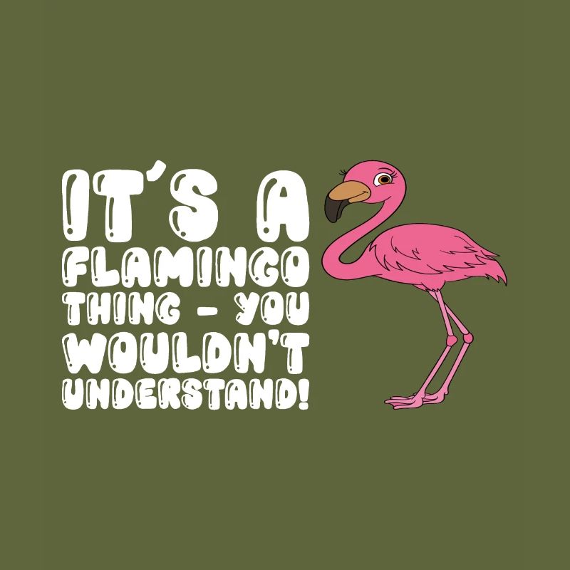 Funny flamingo graphics