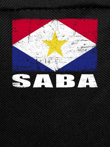 Saba Flag Grunge Saba Flag