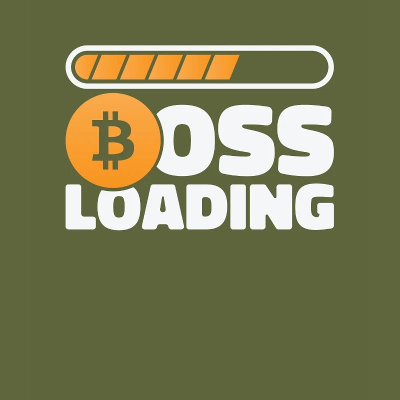 Bitcoin Kryptowährung BTC Boss Loading Shirt