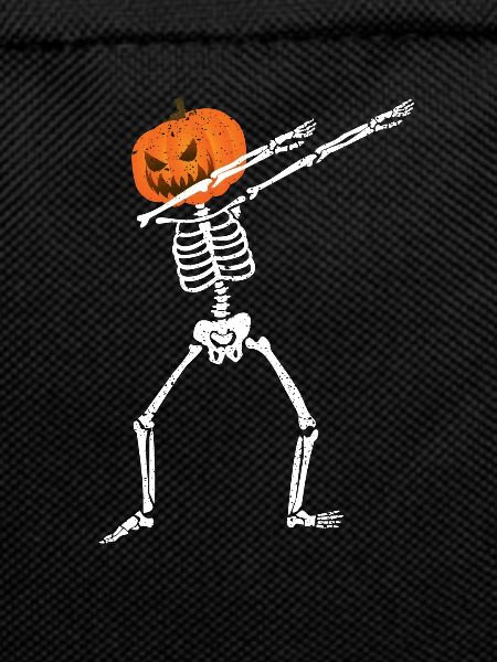 Halloween Dabbing Skeleton Scary Pumpkin