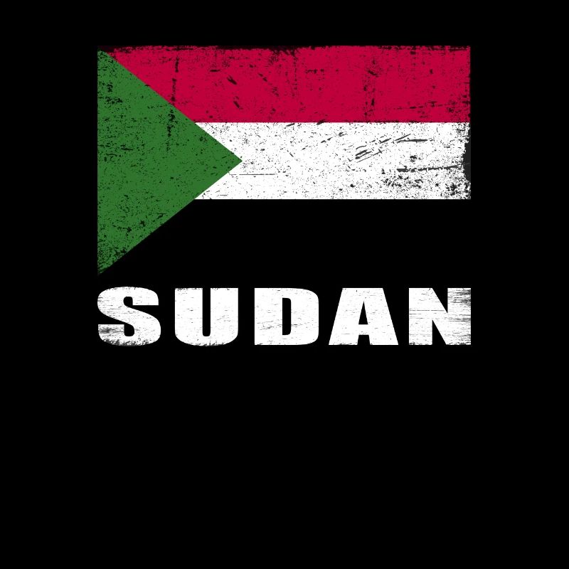 Drapeau du Soudan Grunge Drapeau du Soudan