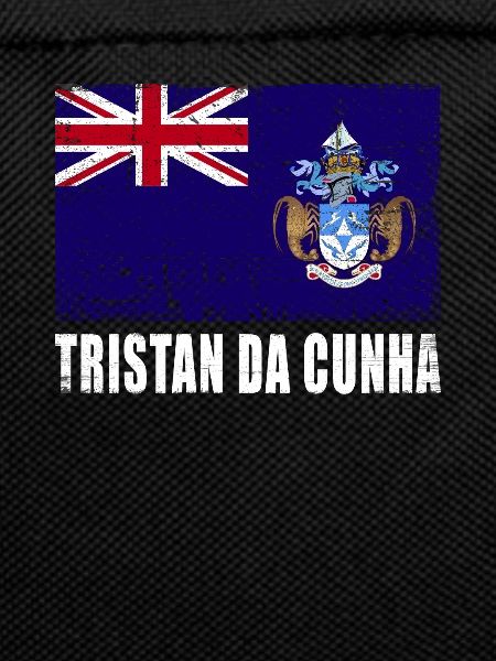 Tristan Da Cunha Flag Grunge