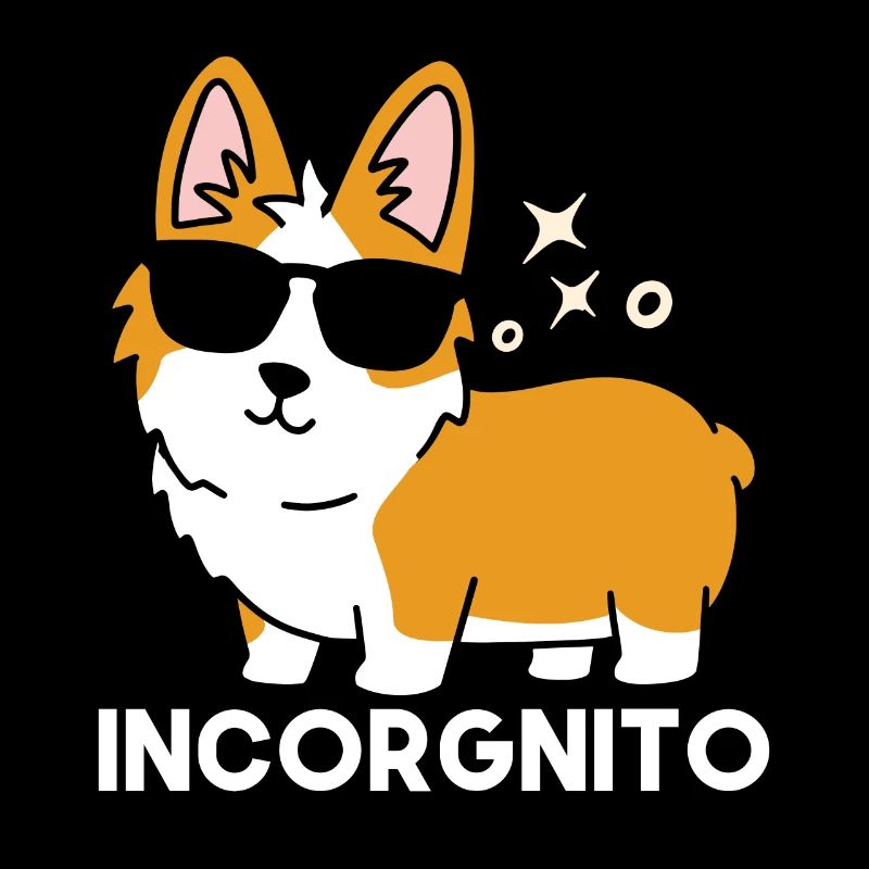Incorgnito Funny Corgi Lover Vendanges de raisin