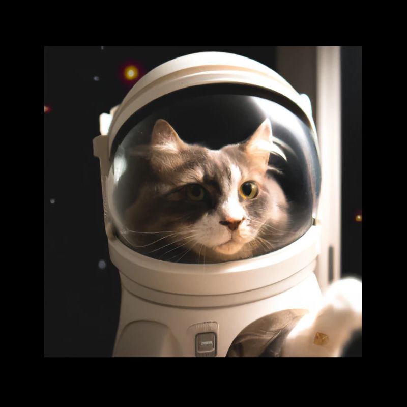 Chat dans l’espace