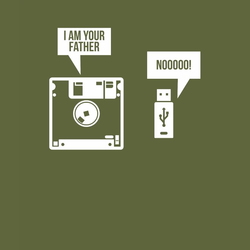 USB Floppy Disk I am Your Father Computer Nerd