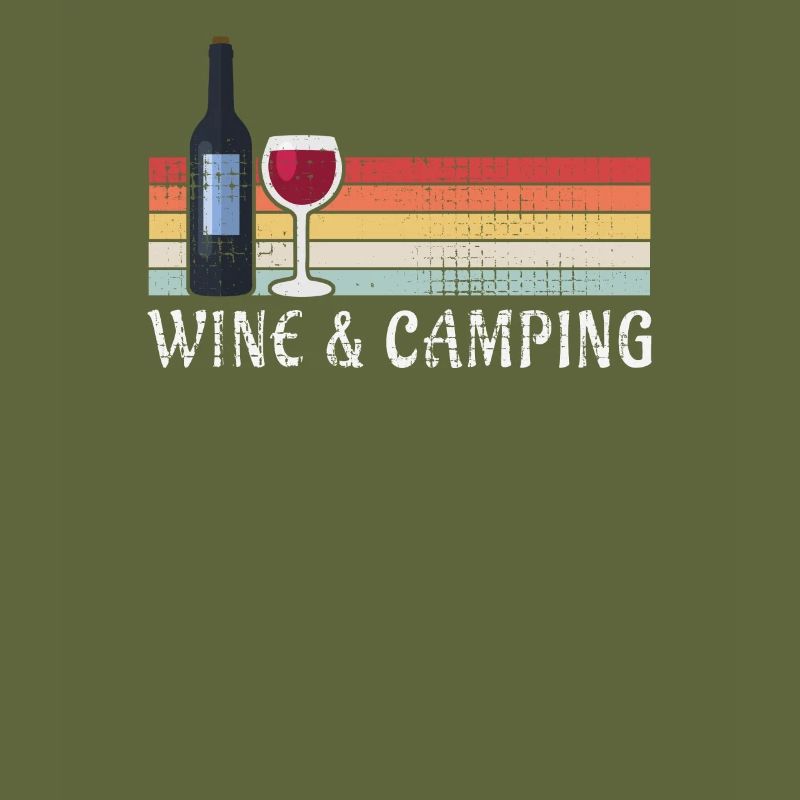 Camping Drinking Wine