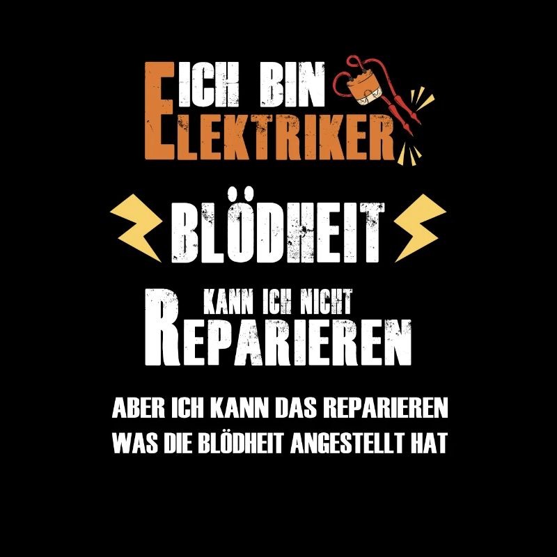 Elektriker Strom Handwerker Spruch Geschenk