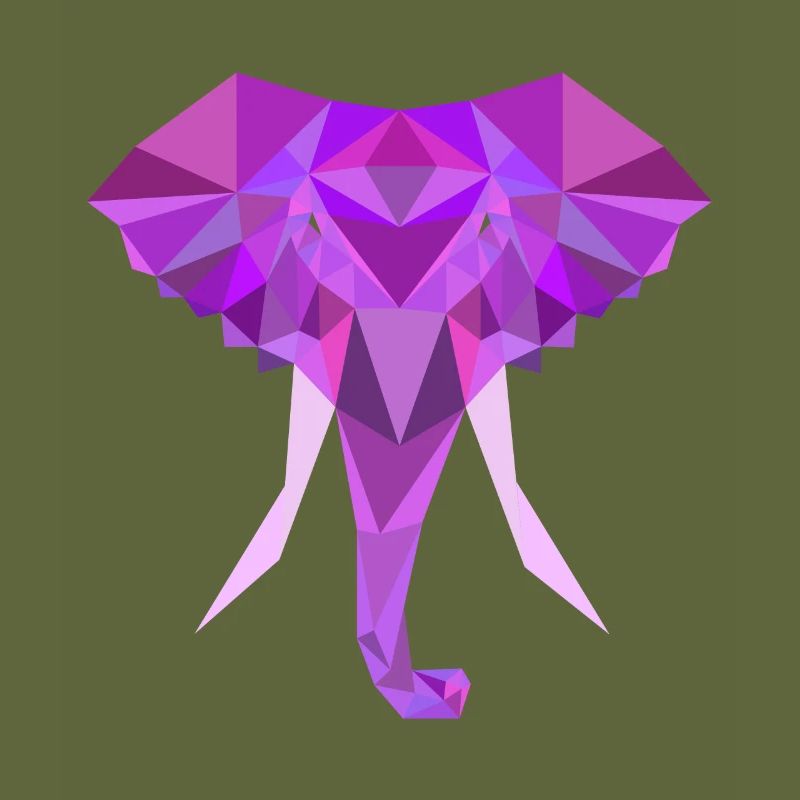 Elefant Low Poly Polygon