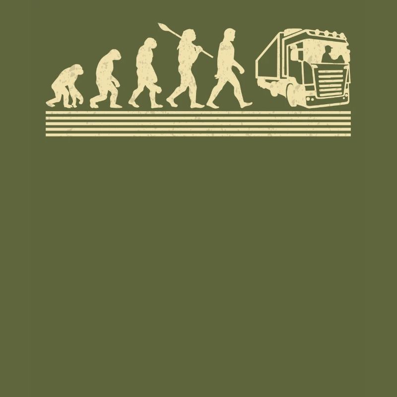 Lkw-fahrer-evolution