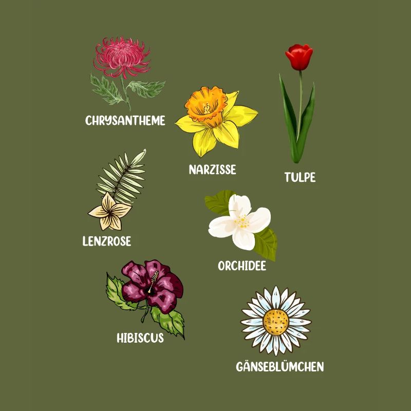 Espèces de fleurs Fleurs
