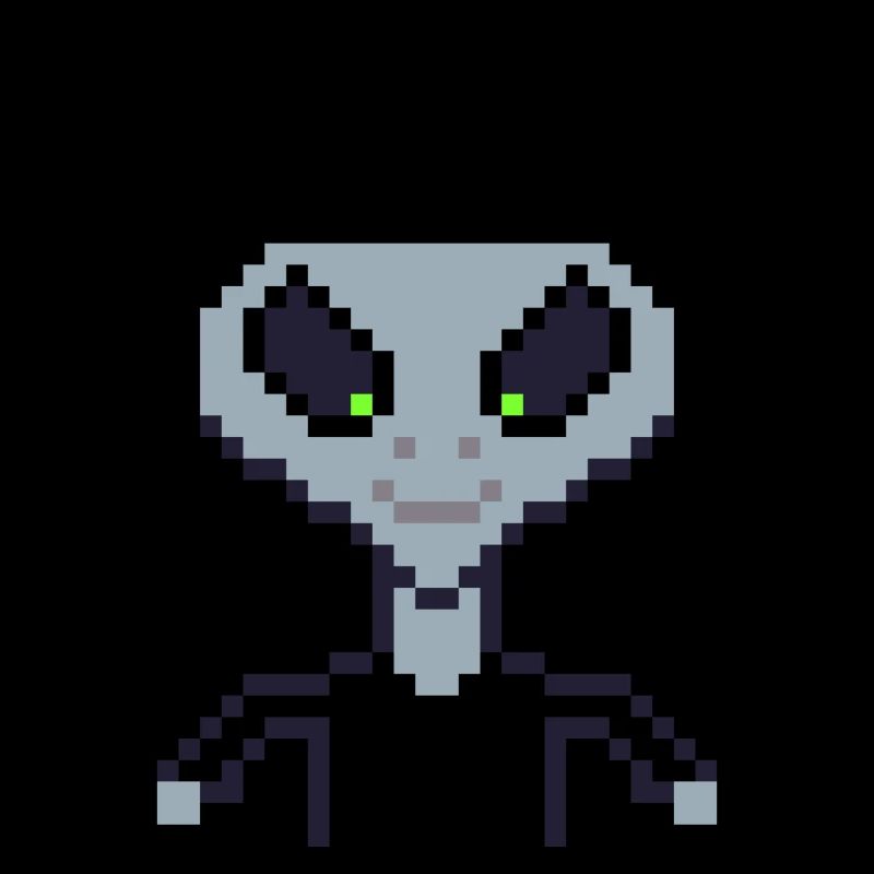 Pixel Alien "Black Boy"
