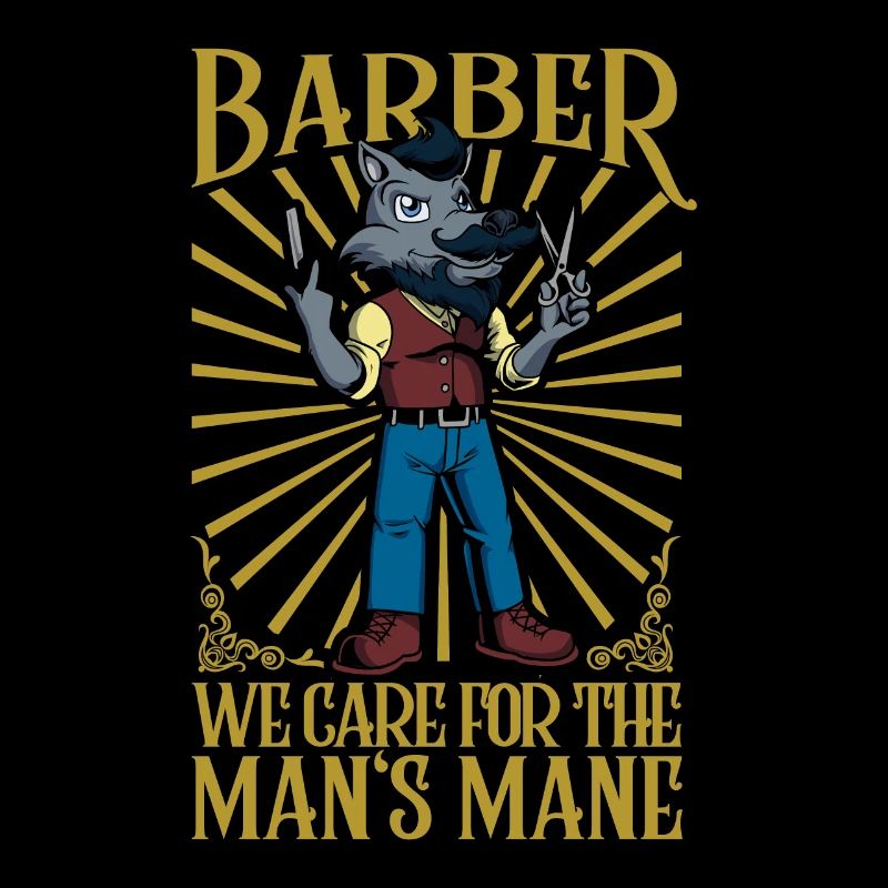 We care for the man's mane - Barber