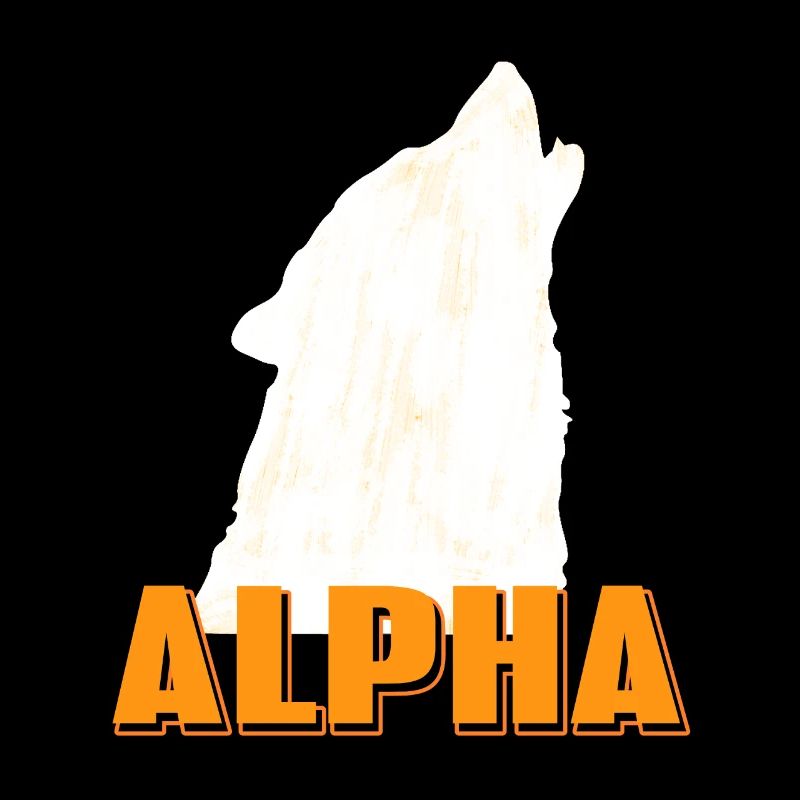 ALPHA Of The Pack Cool Awesome Wolf Lover Tea