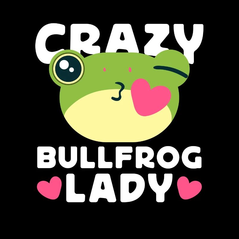 Crazy Bullfrog Lady Frog Hunter