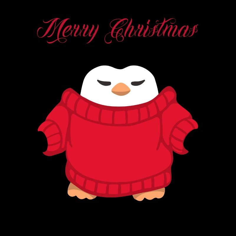 Weihnacht`s Pinguin