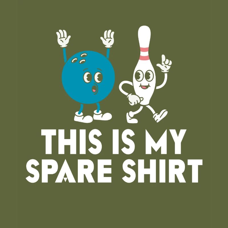 This Is My Replacement Shirt Funny Bowling