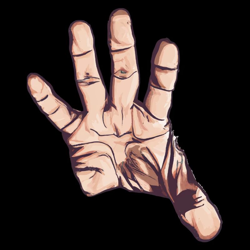Hand grasping / stretching out, Vector Art