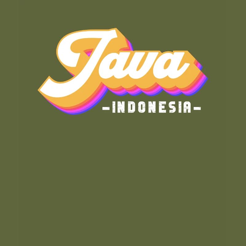 Vintage Urlaub Reise Indonesien Java