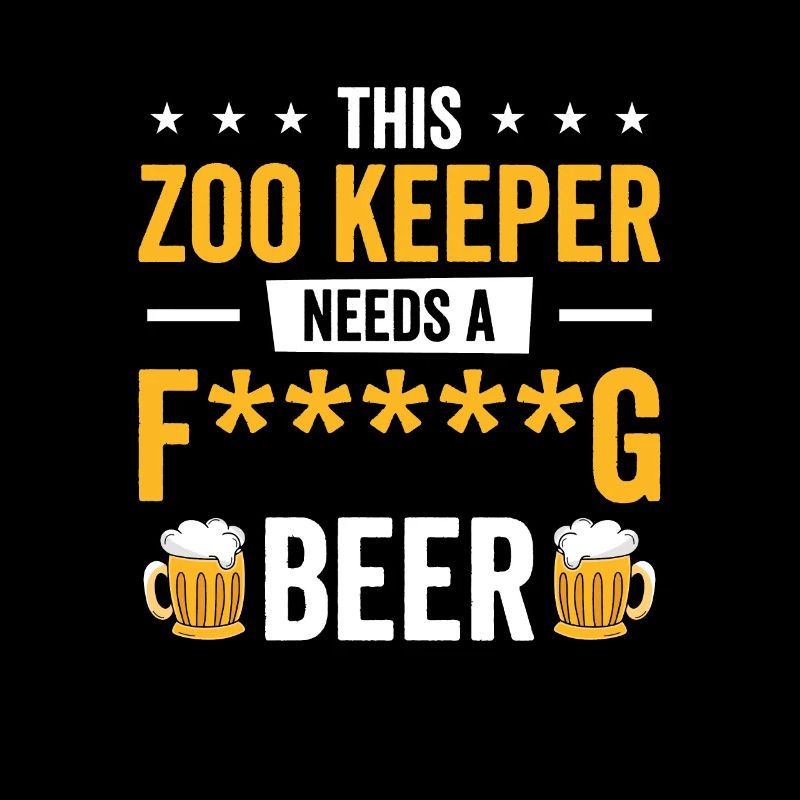 Zookeeper trinkt Bier Zookeeing Bierliebhaber