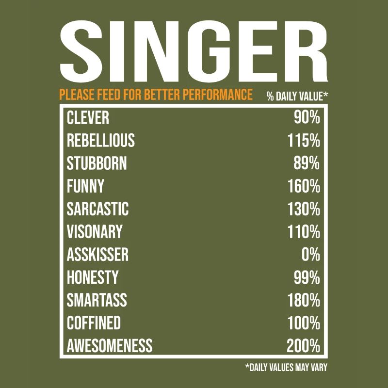 Singer Singer Funny Gift Singer Singer