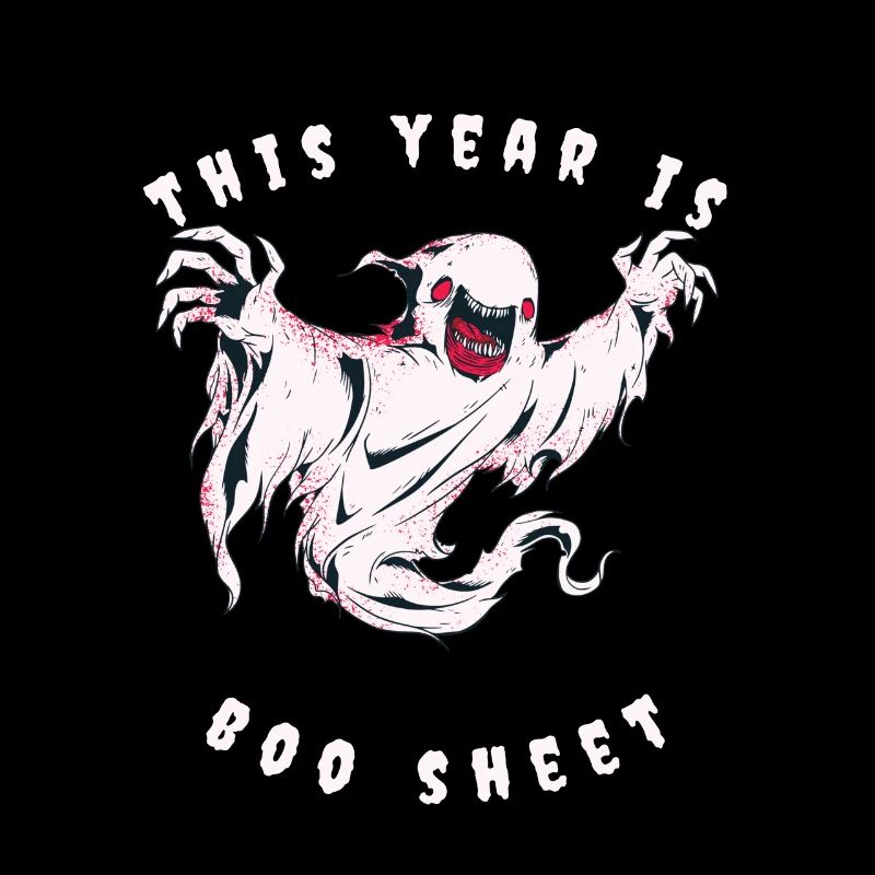 This Year Is Boo Sheet Halloween Ghost