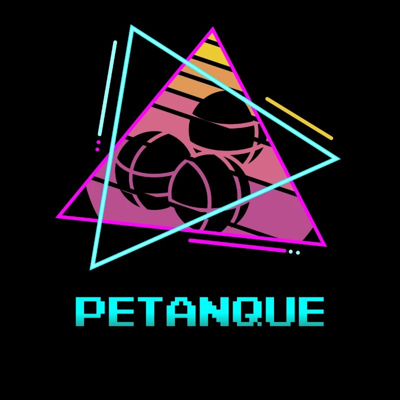 Retro Vintage Classic Petanque Player