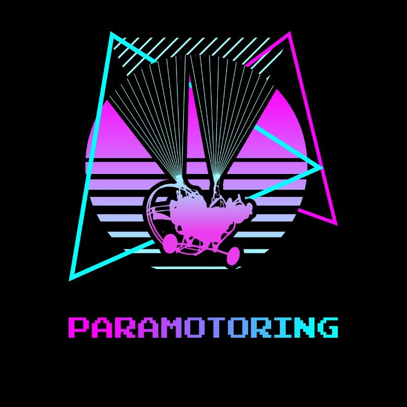 Rétro Vintage Classic Paramotoring Parapente