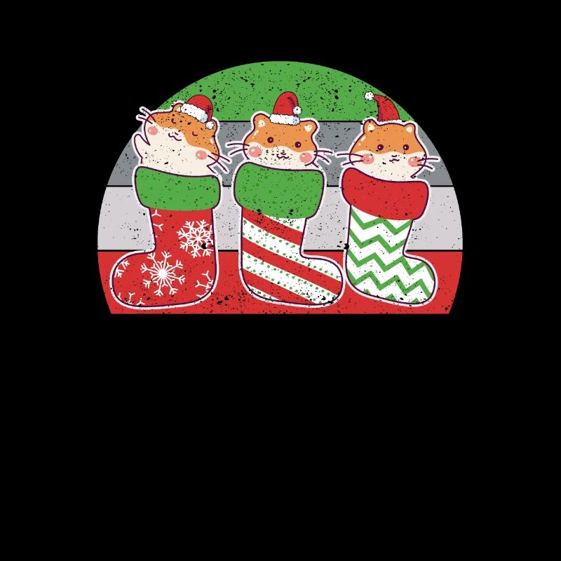 Hamster Weihnachten Pyjamas Socken Weihnachtsmann