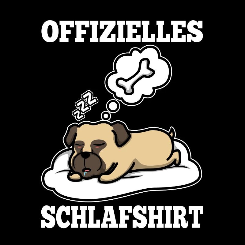 Offizielles schlafshirt Mops
