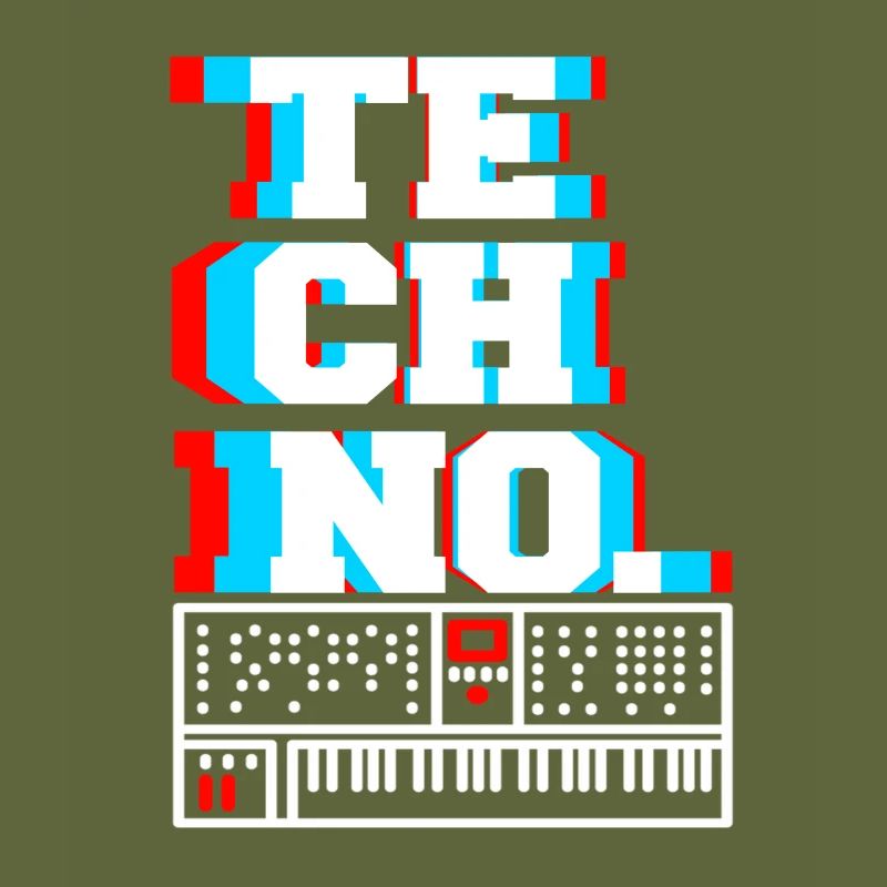 TECHNO. Superbes designs rétro DJ Techno Lover