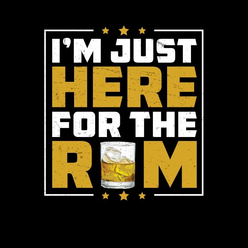 Je suis juste là pour la drôle de journée du rhum