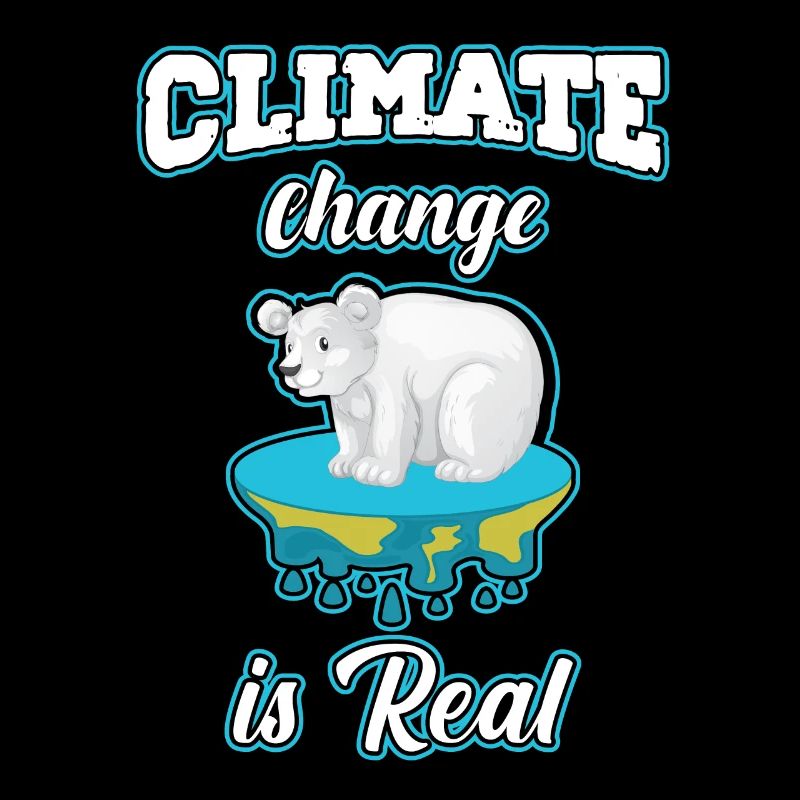 Klimawandel ist real Eisbär schwitzt
