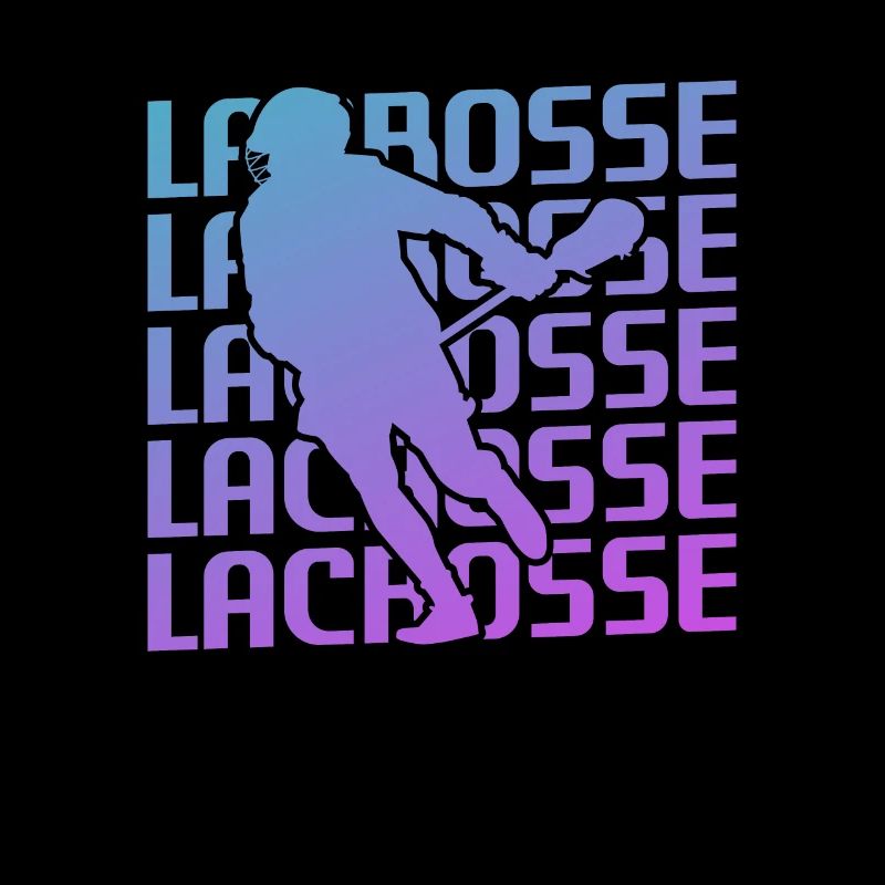 Retro Vintage Classic Lacrosse Player