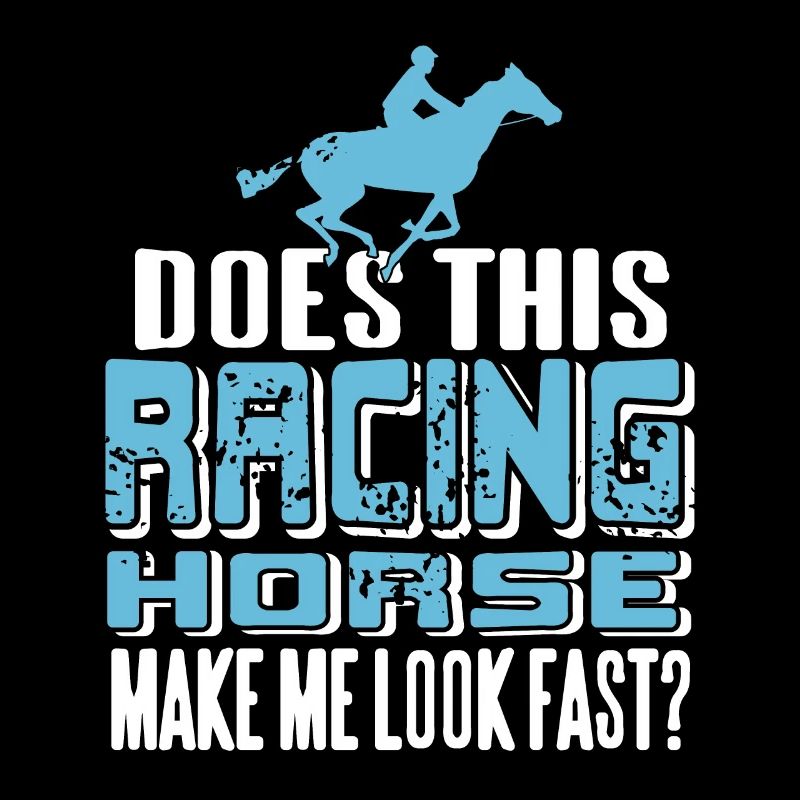 Does This Racing Horse Make Look Fast? Funny Retro