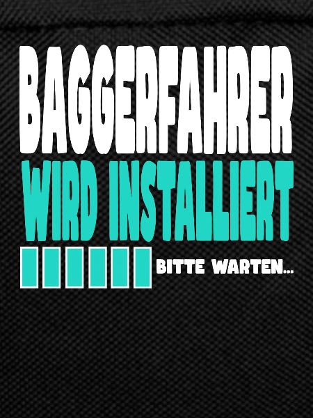 Baggerfahrer wird installiert