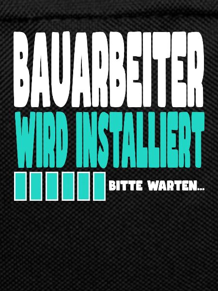Bauarbeiter wird installiert