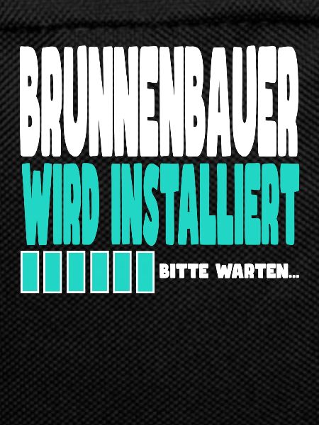 Brunnenbauer wird installiert