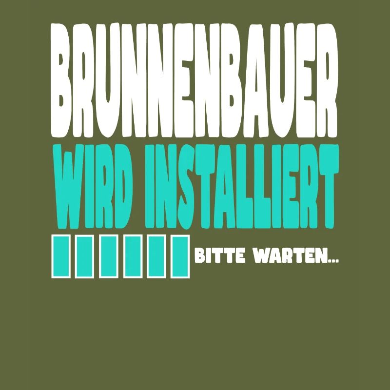 Brunnenbauer wird installiert
