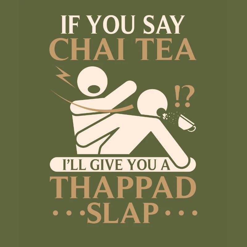 Chai Black Tea I Will Give You A Thappad Slap'
